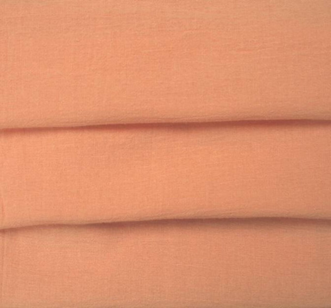 1 Yard Peach Cotton Gauze Apparel Fabric Breathable Cotton Fabric 48/50″ Wide